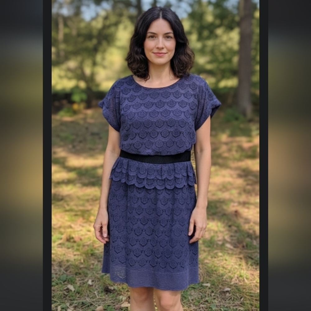 Euc Phoebe Couture Blueish Purple Dress